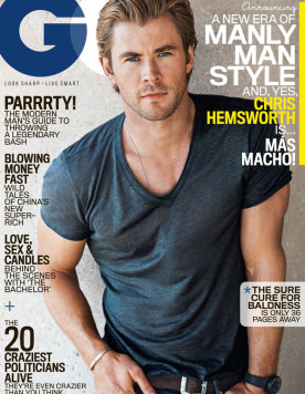 Mr Chris Hemsworth spotted in GQ USA January 2015 issue wearing his  VALLEY EYEWEAR MANUBRIUM frames